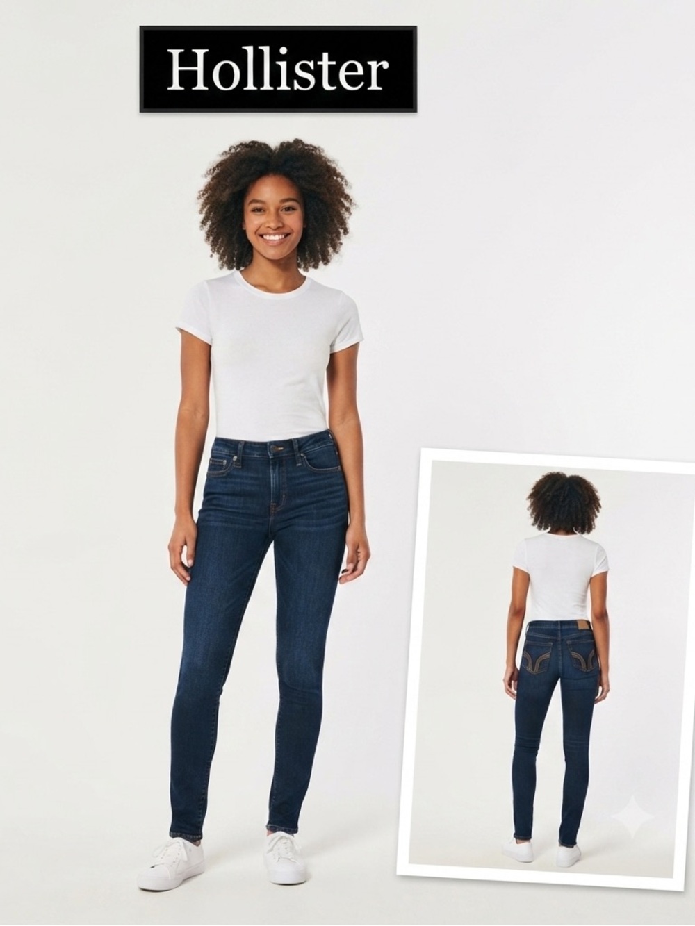 Hollister Dark Wash Super Skinny Jeans 27x29